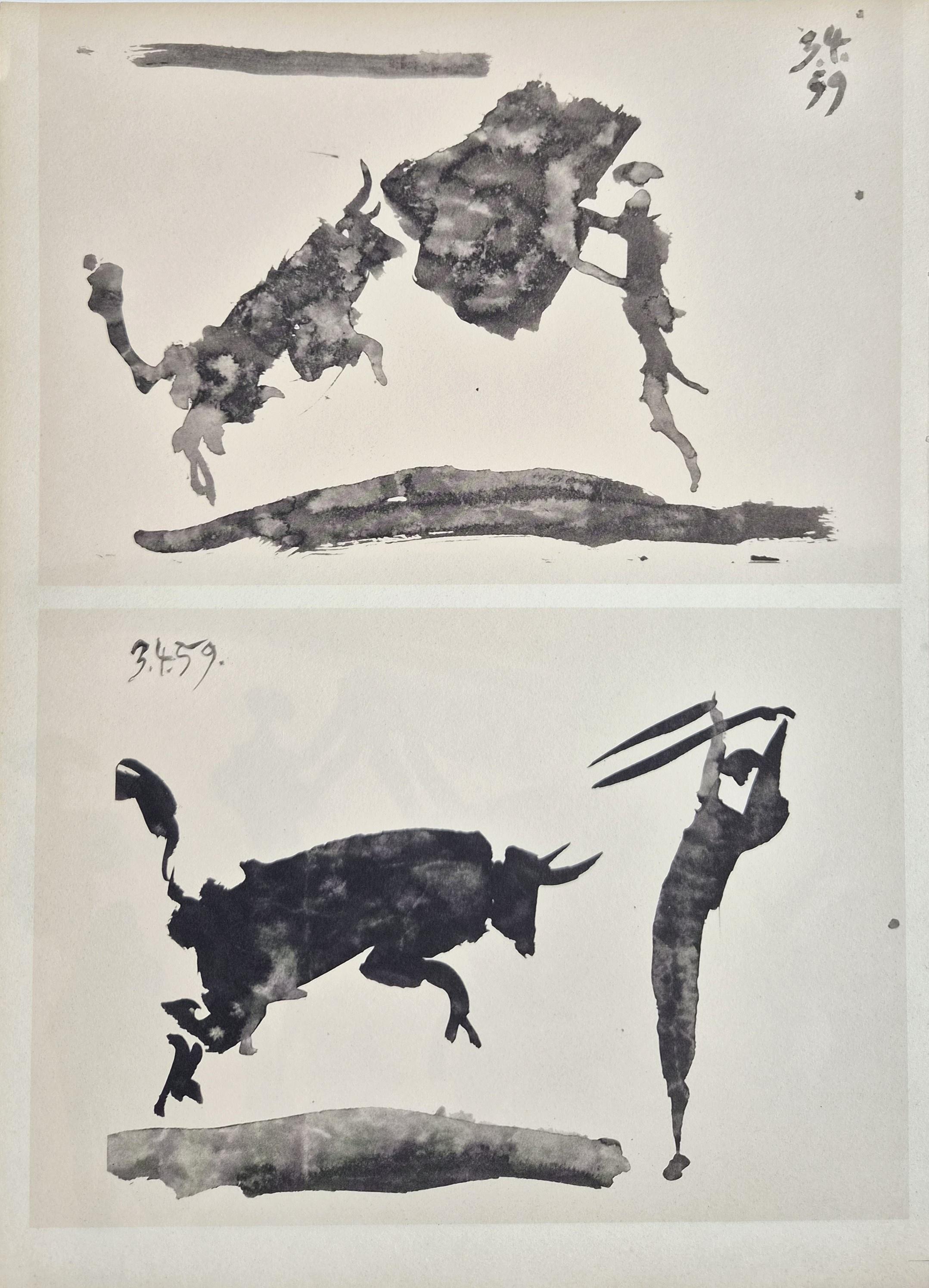 From: Toros y Toreros. Texte de Luis Miguel Dominguin et une étude de Georges Boudaille. - Pablo Picasso 