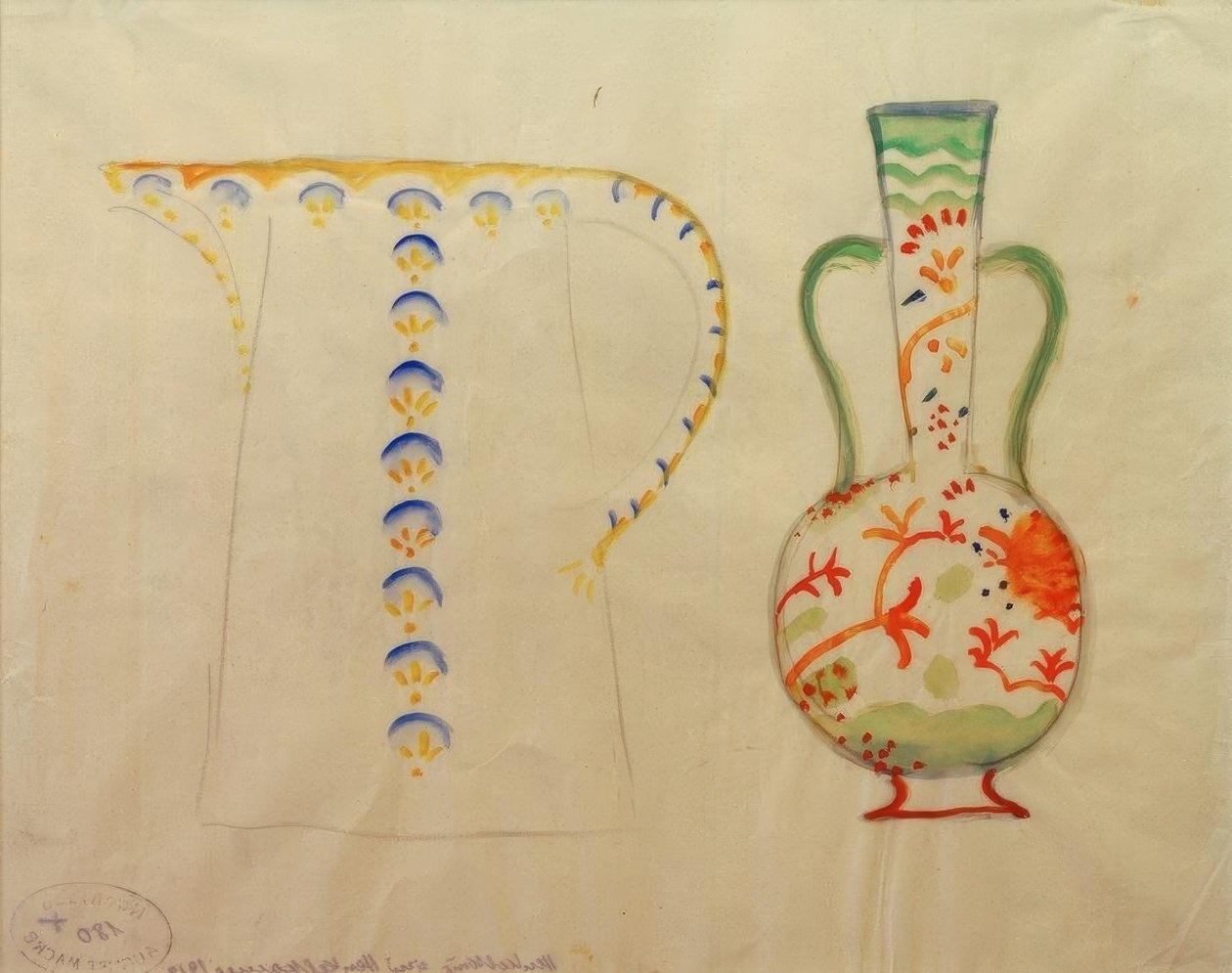 Henkelkrug und Henkelkanne – Jar and Jug - August Macke 