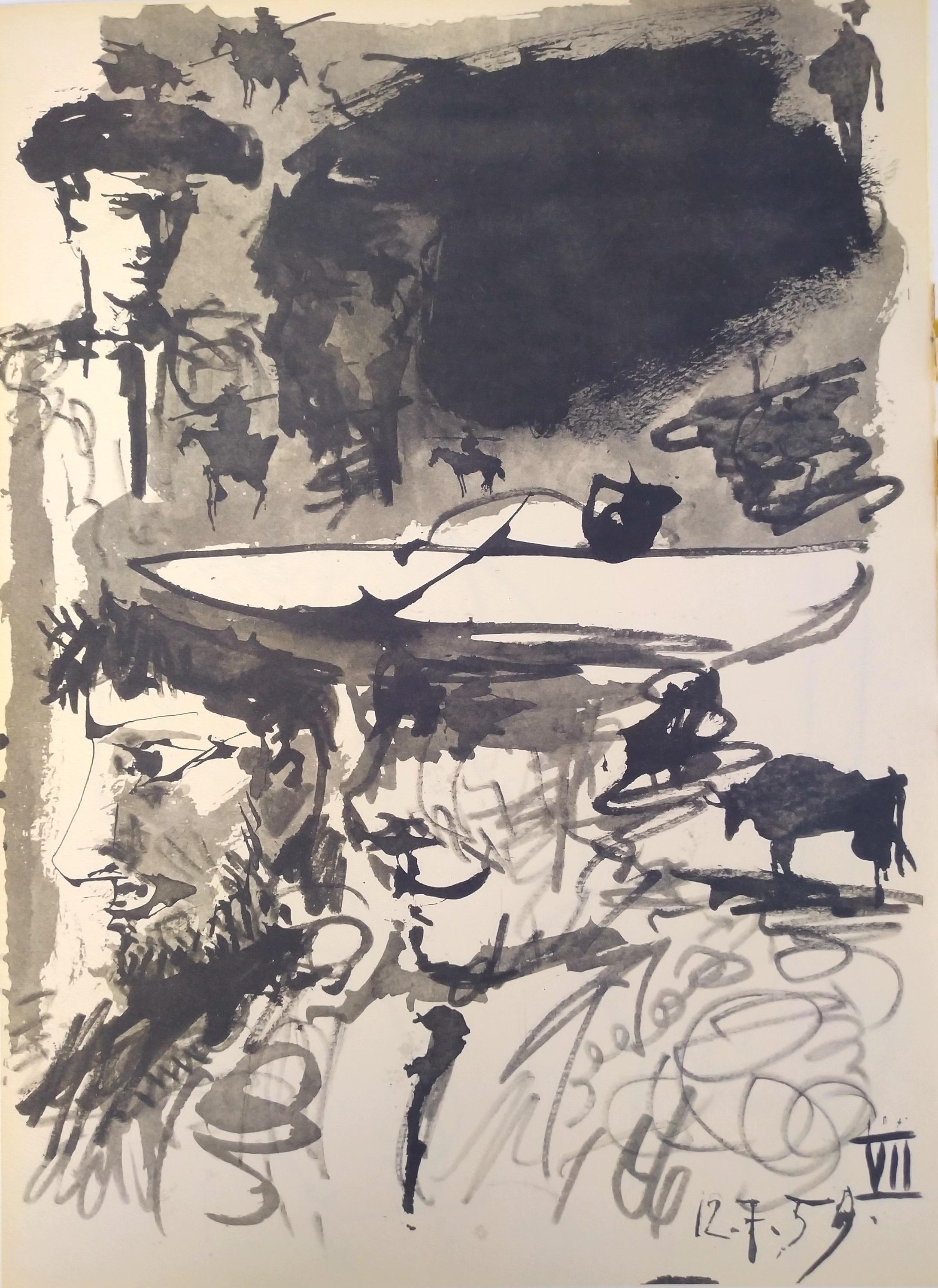 From: Toros y Toreros. Texte de Luis Miguel Dominguin et une étude de Georges Boudaille. - Pablo Picasso 